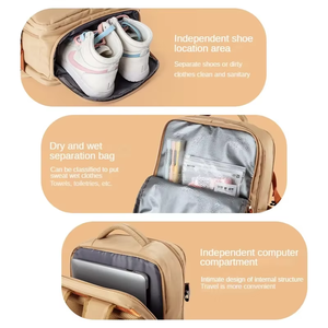 Sac de voyage d'affaires personnalisé pour ordinateur <span class=keywords><strong>portable</strong></span>, sac de week-end, sac à dos approuvé par les compagnies aériennes avec compartiment à chaussures - Product Image 2