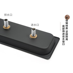 Lavavasos Kafei Shi de Acero Inoxidable Integrado en el Mostrador para Cafetería, Uso en Escritorio - Product Image 3