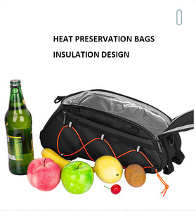 Bolsa de asiento trasero de bicicleta impermeable de 10L, alforja para maletero con estante trasero, bolso de mano, equipaje de hombro para ciclismo - Product Image 4