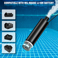Adaptateur de pompe à eau pour batterie Li-ion Milwaukee M18 18V, pompe à eau submersible 120W 635GPH, pompe utilitaire pour piscines, jardins