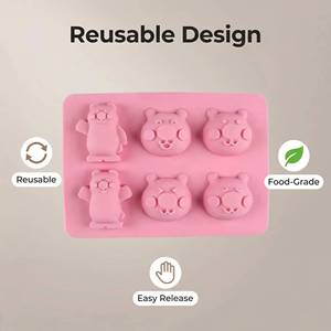 Molde de Silicona con Forma de Oso para Hielo, Grado Alimenticio, para Niños, para Dulces y Chocolate - Product Image 4