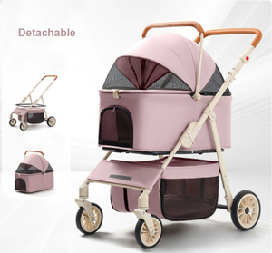 पालतू जानवरों की यात्रा के लिए पहियों के साथ नए फैशन पोर्टेबल ढहने वाली ट्रेली बैग फोल्डेबल किराने की खरीदारी कार्ट - Product Image 6