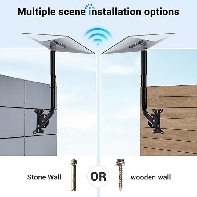 Starlink Gen 3 Accessories V3 Metal Aluminium Alloy Durable Shock Mount Roof/Wall/Mounted Flat Pole Adapter Bracket Stand