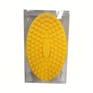 Épurateur de corps en silicone facile à nettoyer Lathers bien brosse de bain longue durée (bleu) - Product Image 4