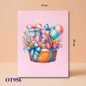 กระเช้าของขวัญกระดาษตัดเลเซอร์ลายดอกไม้ 3 มิติ สไตล์ป๊อปอาร์ต ทำมือ สำหรับวันแม่ วันขอบคุณพระเจ้า วันวาเลนไทน์ เวียดนาม ฮานอย - Product Image 5
