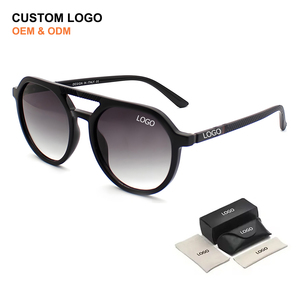 New Vintage Oversized Retro Round Polarized UV400 Sun Glasses Female Shades Custom Logo Designer Fashion Women Sunglasses Men - Product Image 1