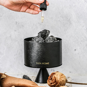 เครื่องกระจายกลิ่นหอมหินภูเขาไฟ Tata Home Aromatherapy พร้อมฐานโลหะสำหรับตกแต่งภายในบ้าน ใช้ได้ทุกฤดู ไม่ต้องใช้ธูป - Product Image 1