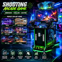 Simulateur de jeu d'arcade interactif de tir à deux joueurs Zhikui à monnayeur, compatible japonais, personnalisable, écran LCD 32/42 pouces