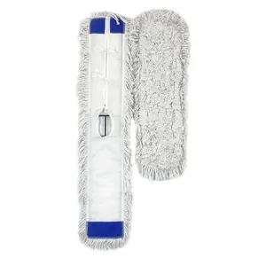 Eco-Friendly Professional Industrial Washable Cleaning Floor Flat Mop Cotton Dust Mop