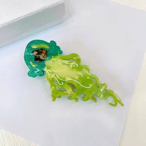 กิ๊บติดผมอะซิเตทดีไซน์ใหม่ สีสันสดใส รูปทรงแมงกะพรุนน่ารัก สำหรับผู้หญิง - Product Image 3