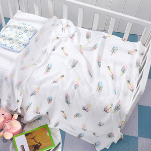 Large Premium Organic Cotton Baby Wrap <strong>Rainbow</strong> Knitted Swaddle Receiving Blanket for Newborn Kids' <strong>Bedding</strong> - Product Image 3