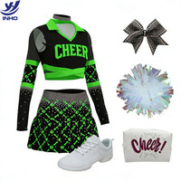 Uniforme personnalisé pour équipe de cheerleading pour jeunes filles, robe en spandex hautement élastique, respirante, vente en gros d'usine