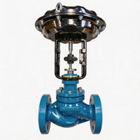 Vanne à soupape pneumatique avec positionneur intelligent 4-20 mA pour la régulation du débit d'huile, le contrôle de la pression de l'eau et les gaz industriels