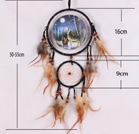 Große Wandbehang Boho Dream Catchers Handgemachte Feder für Home Living Room Decoration