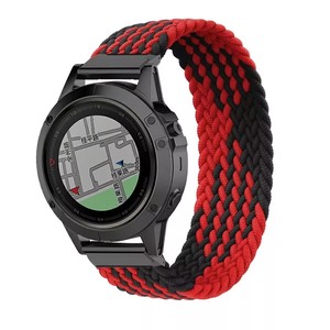 <span class=keywords><strong>Correa</strong></span> de reloj <span class=keywords><strong>Quickfit</strong></span> de <span class=keywords><strong>22</strong></span> 26mm para Garmin Fenix 6 6X Pro 5X 5Plus 3 3HR 935 945 S60 <span class=keywords><strong>correa</strong></span> de reloj de nailon trenzado Multicolor - Product Image 5