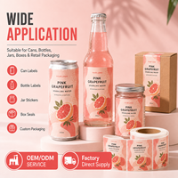 Autocollants personnalisés pour canettes de boissons, étiquettes en vinyle résistantes à l'eau pour bières artisanales, hard seltzer, emballages de bar haut de gamme réfrigérés