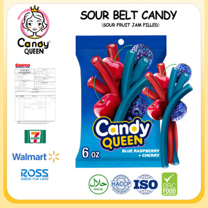 Caramelos de Goma Ácidos y Afrutados, Dulces Halal en Tiras Multicolores, Venta al por Mayor OEM ODM, Éxito de Ventas en Estados Unidos - Product Image 4