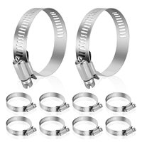Abrazaderas de Manguera Tipo Americano W5 de Acero Inoxidable 316 de Grado Profesional, Conectores de Líquido Universales Seguros para Mantenimiento