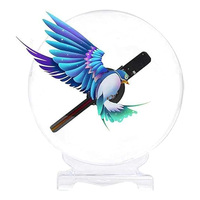 Couverture de bureau de ventilateur d'hologramme 3D 20CM affichage holographique 3D avec le bruit