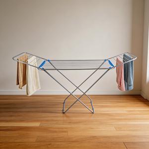 Séchoir à linge pliable à un seul niveau personnalisé, grande taille, support métallique multifonctionnel pour vêtements et serviettes - Product Image 1