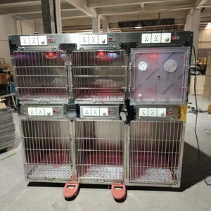 Gabbia Veterinaria PetFit Diretta dalla Fabbrica per Piccoli Animali, Ospedale Veterinario, Traspirante, in Acciaio Inox con Vassoio in Plastica Solida, Calda per Cani - Product Image 3