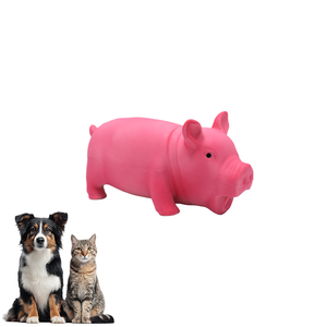 Köpek Oyuncağı Gıcırtılı Domuz Şeklinde Oyuncak, Gıcırtı Sesi Çıkaran İnteraktif Evcil Hayvan Çiğneme Oyuncağı - Product Image 1