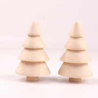 Ornement de patte en bois de Noël personnalisé Style d'art populaire gravé Technique peinte à la main Ornement de Noël personnalisé