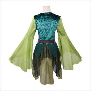 <span class=keywords><strong>Disfraz</strong></span> de Elfo <span class=keywords><strong>Medieval</strong></span> <span class=keywords><strong>Verde</strong></span> para <span class=keywords><strong>Mujer</strong></span>, Vestido de Hada Mágica con Cinturón y Alas, Disfraces de Halloween, <span class=keywords><strong>Disfraz</strong></span> de Elfo para Juego de Rol - Product Image 2