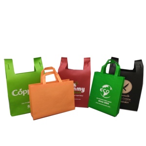 Giá rẻ không dệt Polypropylene túi vải, lớn tái sử dụng không dệt vải gia cố Tote Túi xách - Product Image 1