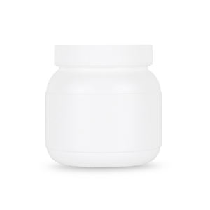 Conteneur de poudre rond en plastique HDPE écologique de 500ml du fabricant de confiance Conteneur de soins de la peau avec logo personnalisé avec fonction vide - Product Image 1