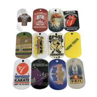 Kalung Tag Logam Slogan Keren Murah Custom, Logo Embos, Enamel Lunak, Tag Anjing Perak, Produsen Personalisasi, Antik Modern