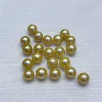 Perles d'eau douce naturelles de qualité AAAA en gros, perles rondes non percées, lustre intense, presque parfaites