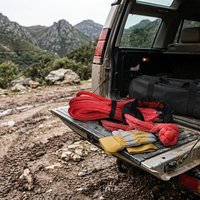 (JINLI-Rope) Corde cinétique de remorquage en nylon double tressé de 1 pouce, 33 900 lb, pour le sauvetage et le remorquage hors route des camions 4x4, SUV et Jeeps