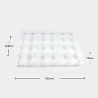 Vente flash - Moule à chocolat transparent en forme de cœur pour mousse, gelée, pralines, bonbons, en plastique PP