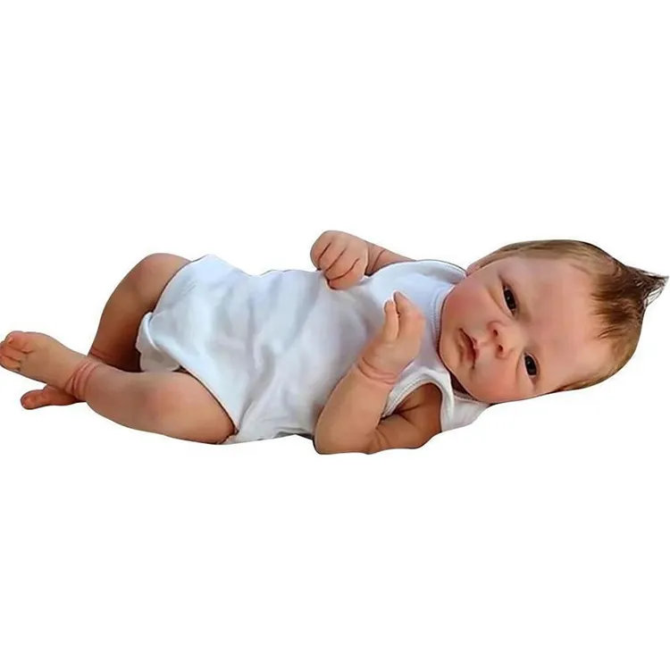 Zhoya Real Lifelike Reborn Doll Mold Soft Weighted Smiling Baby Silicone Reborn Dolls