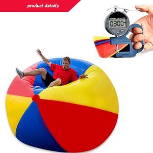 Ballons de plage gonflables en PVC personnalisés avec logo imprimé (80 cm/100 cm/Dimensions personnalisées) pour les jeux en plein air et la décoration de piscine - Product Image 4