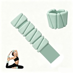Pesas Ajustables de Silicona para Muñecas y Tobillos con Correa de Gancho y Bucle, Brazaletes con Peso para Correr, Yoga y Fitness - Product Image 5
