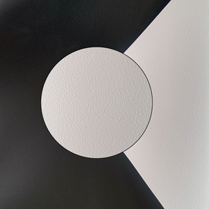 Pellicola di proiezione in PVC rivestita di supporto nera resistente all'acqua 1.1 da 0.25mm tessuto di proiezione frontale bianco per linguetta tensionato - Product Image 4