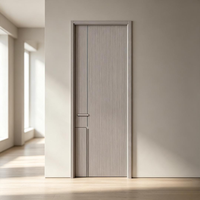 Porte intérieure en bois moderne sur mesure, insonorisée, pour chambre d'appartement, finition offrant des solutions d'approvisionnement flexibles