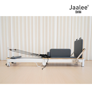 Equipo de reformador de aluminio plegable de cama con núcleo de Pilates portátil de alta calidad para uso en estudio hecho con material de aluminio y PU - Product Image 6