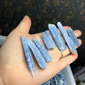 Wholesale Natural Cyanite Rough Chips Spiritual Loose Nepal Blue Kyanite Tumbeld Gravel Celestite Gemstone For Sale