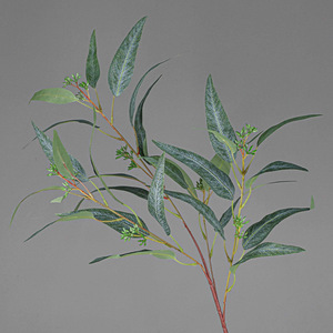 Branches de feuilles d'eucalyptus en soie artificielle 90CM pour DIY, plantes artificielles de Noël, décoration maison, mariage, jardin, aménagement paysager - Product Image 6