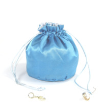 Sac à cordon personnalisé en satin de soie double couche, couleur bonbon, avec logo, durable, doux, pochette cadeau pour cosmétiques, mariage, fête, rangement