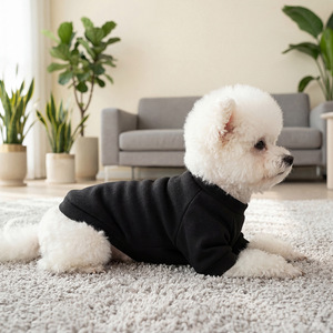 PETCIRCLE Pet Clothing - Spring and Autumn - Small Dog, Puppy, and <b>Cat</b> <b>Clothes</b> - Plain Crew Neck Shirts - Product Image 4