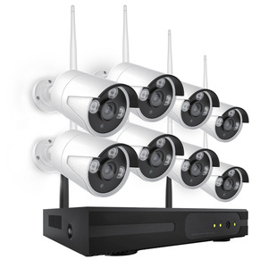 Ensemble de caméras de <span class=keywords><strong>surveillance</strong></span> sans fil pour l'extérieur, sécurité domestique, vision nocturne infrarouge, WiFi, étanche, <span class=keywords><strong>avec</strong></span> <span class=keywords><strong>disque</strong></span> <span class=keywords><strong>dur</strong></span> de 1 To - Product Image 1