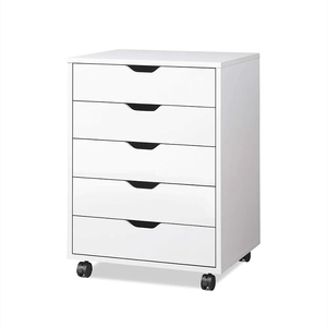 Armoires de rangement mobiles blanches <span class=keywords><strong>Commode</strong></span> de <span class=keywords><strong>bureau</strong></span> avec roulettes Classeur latéral - Product Image 4