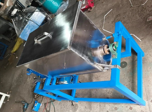 Mélangeur vertical motorisé en acier inoxydable pour poudres et épices, avec pompe à engrenages à bouche plate, haute productivité, 1kW, vente en gros - Product Image 2