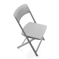 Chaise de pêche pliante légère Tables et chaises en plastique blanc pour événements, fête et mariage
