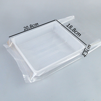 Contenants rectangulaires jetables personnalisables en PP de qualité alimentaire, translucides et de grande capacité, pour gelée, jus, hamburgers