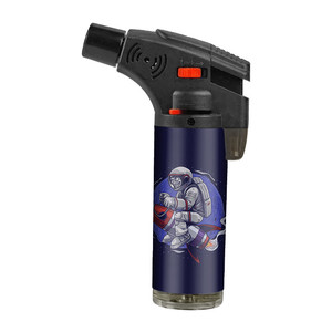 Vente en gros, Briquet torche Jet Slant personnalisé rechargeable coupe-vent avec logo cool pour cigarette - Product Image 6